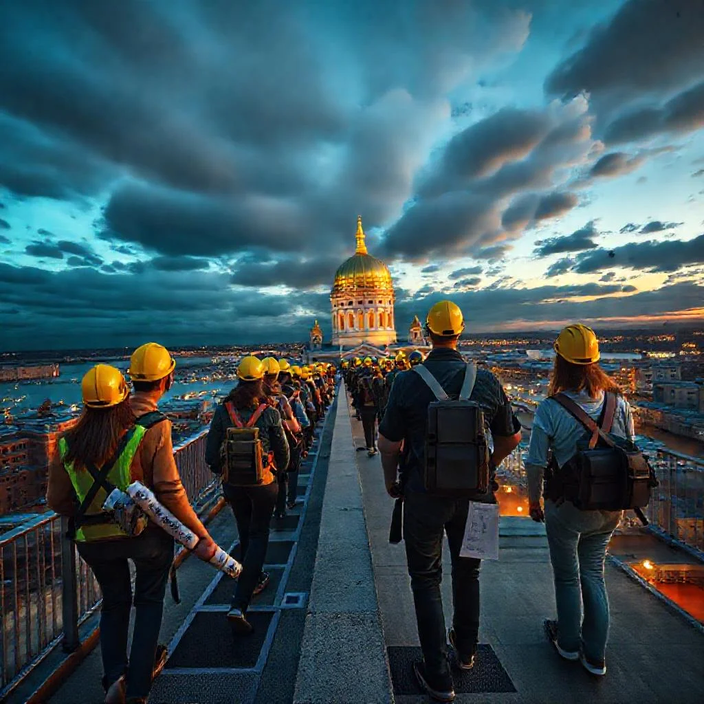 Фото по теме: Особенности прогулок по крышам Санкт-Петербурга как найти легальную экскурсию