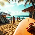 Фото по теме: Как организовать серф-кемп в Велигаме самостоятельно выбор доски и инструктора