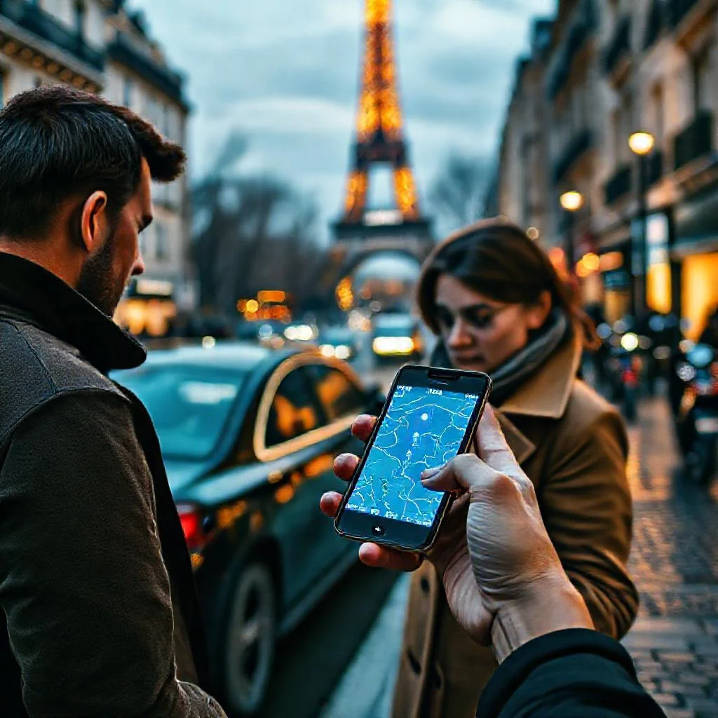 Фото по теме: Особенности заказа такси в Париже через приложение Bolt или Uber