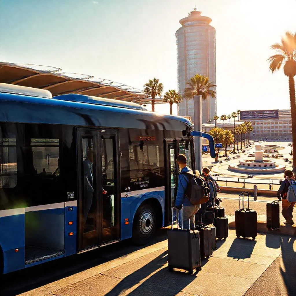 Фото по теме: Как добраться из аэропорта Барселоны до площади Испании на Aerobus